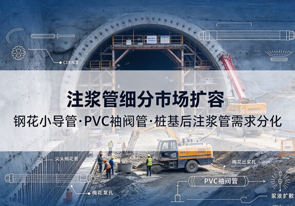 辽源注浆管细分市场扩容，隧道钢花小导管、PVC 袖阀管、桩基后注浆管需求分化